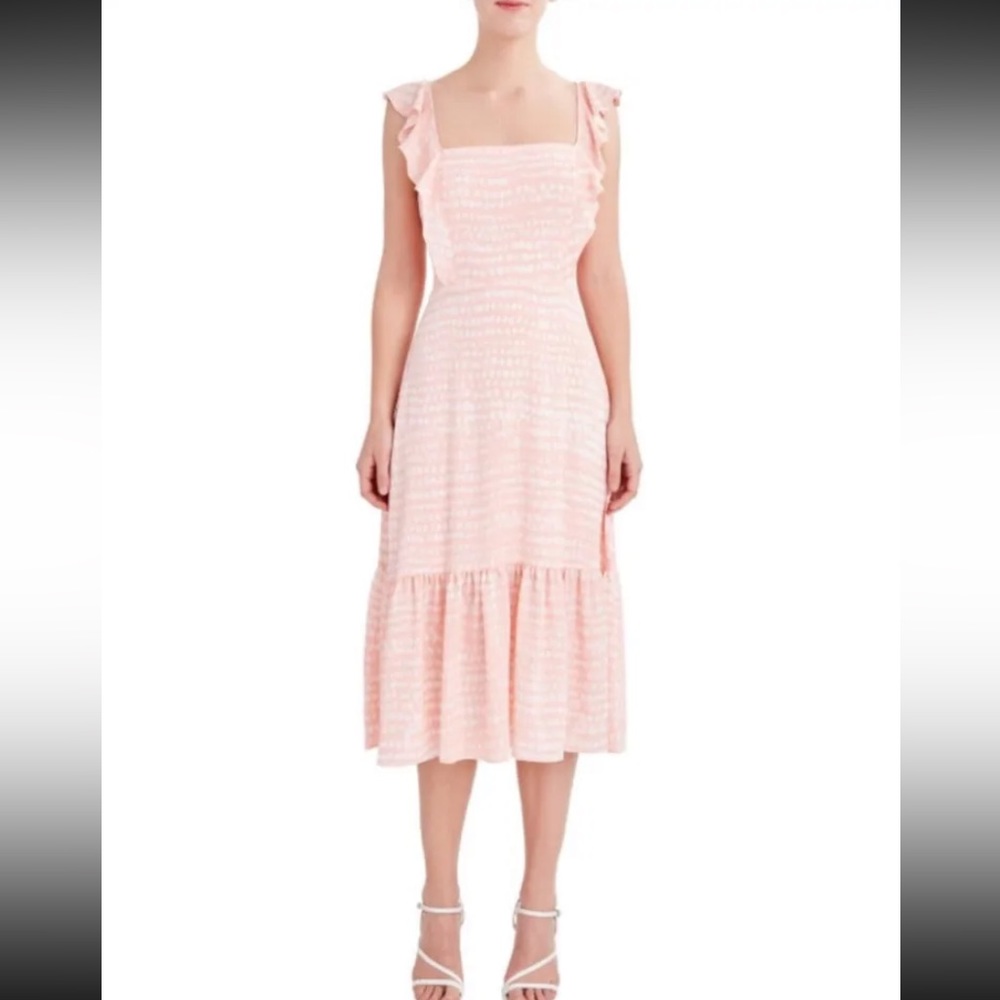 NWT - BCBG Paris Pink Midi Dress - Picture 2 of 9